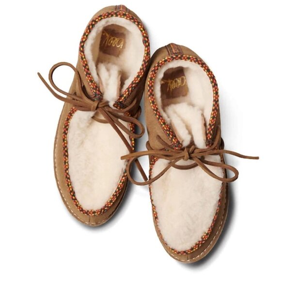 Beek Alpine Swift Ankle Boots Lace up Bootie Size 7 Suede Shearling Brown NEW - Picture 2 of 15